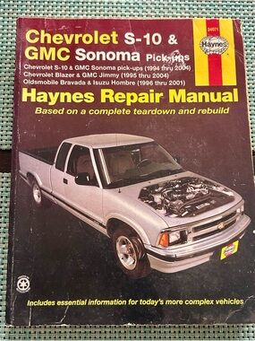 Haynes Repair Manual - Chevrolet S-10 & GMC Sonoma